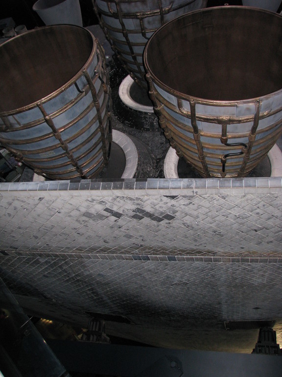 Atlantis's three Space Shuttle Main Engines