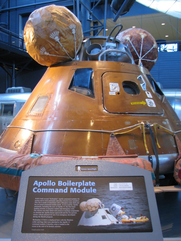 Apollo Boilerplate Command Module at the Udvar-Hazy center in Washington, D.C.