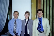 Tom Verhoeff (IOI secretariat), Dr. Gabriele Reich and Dr. Wolfgang Pohl