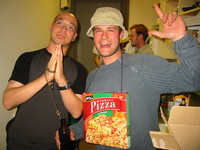 ? the priest and Nicolas the pizza