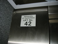 Lift 42 that goes to my flat...