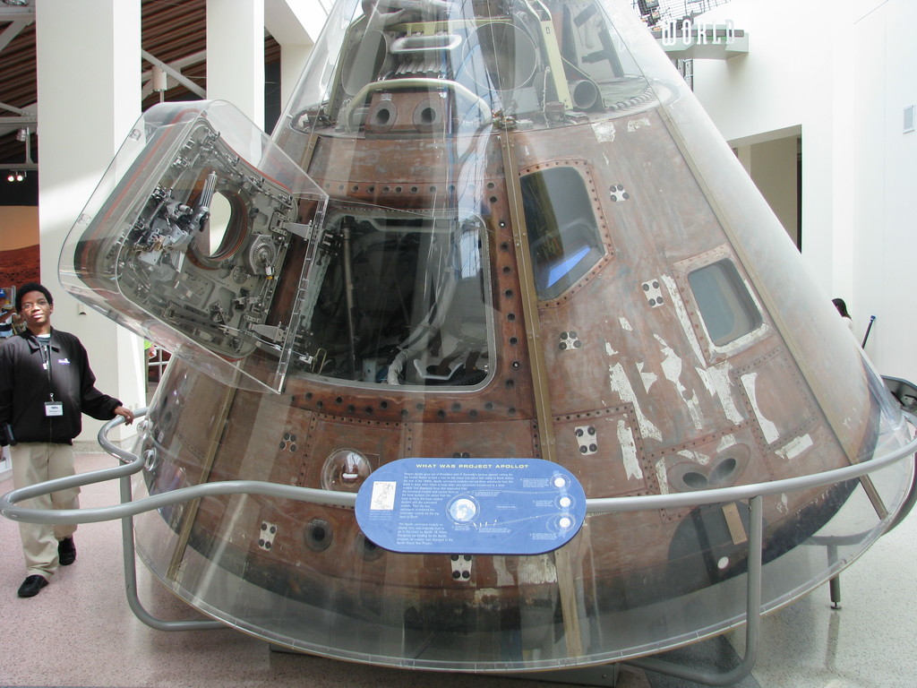 The command module from the Apollo Soyuz Test Project (originally slated to be Apollo 18).