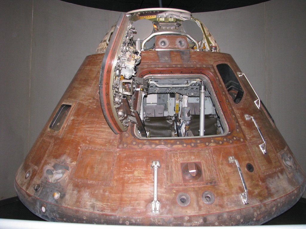 Apollo 14 (?)'s command module in the Astronaut Hall of Fame.