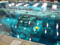 An underwater replica of ISS modules for neutral bouyancy training.