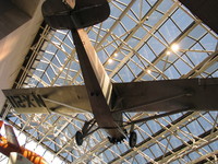 Charles Lindbergh's plane Spirit of St. Louis which achieved the first non-stop flight across the Atlantic.