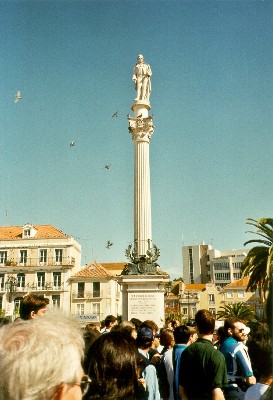 pillar in the city centre of Sétubal