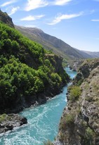 View from the Kawarau bridge, where A.J. Hackett first commercialised bungy jumping in 1986 (I did a jump, too).
