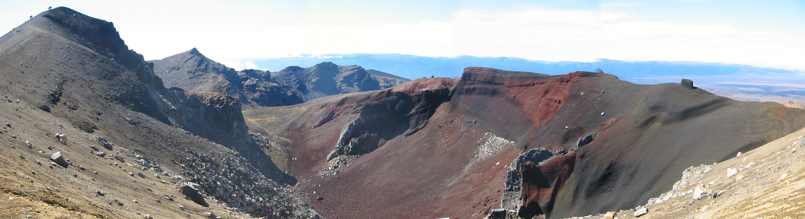Red Crater panorama - I think the ridge on the left constitutes the highest point of the track