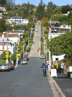 World's steepest street: Baldwin St. in Dunedin
