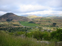 Landscape close to Queenstown, along the road to Wanaka through the Cardronas valley