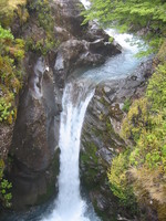 Beautiful small waterfall in Tongariro National Park.