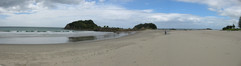 Bay of Plenty, the north-eastern shore of NZ's north island - note the phenomenal long white cloud!